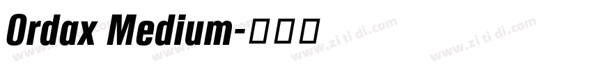 Ordax Medium字体转换